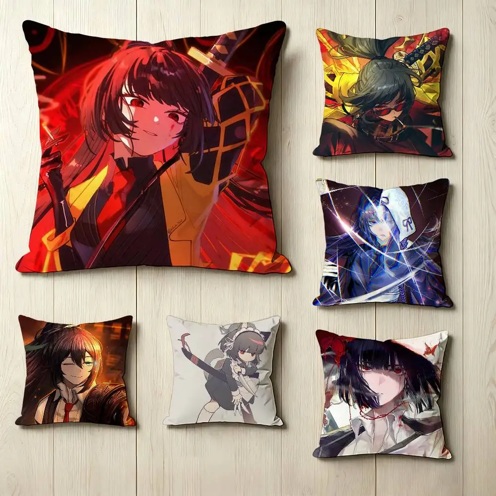 Story mobile game L-Limbus C-Company  Square Double-Sided printed Pillow Case Bedroom Bedside Pillow Sofa Cushion Cover
