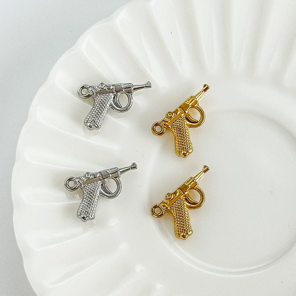 Cordial Design 10*16MM 50Pcs Stainless Steel Pendant/Hand Made/Gun Shape/Charms/Jewelry Accessories/DIY Bracelets Making #195293