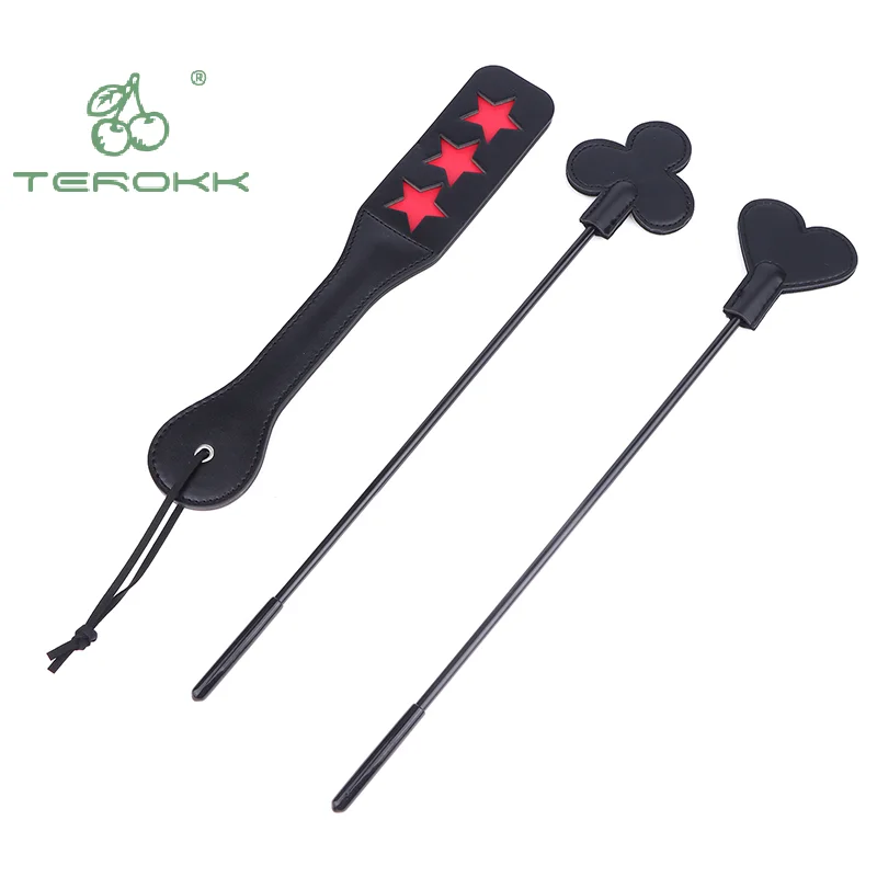 PU Leather Horse Crop Soft Anti-slip Handle Riding Paddle Equestrian Crop Sports Game Role Play Whip For Horses Training