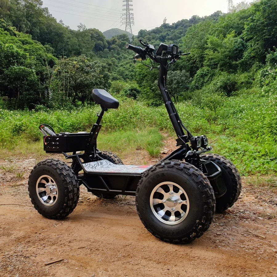 High Quality Renting Business 60v 10000 Watts 4-wheel Beach Electric Scooter All Terrain Vehicles Electric ATV Adult 21 Inch