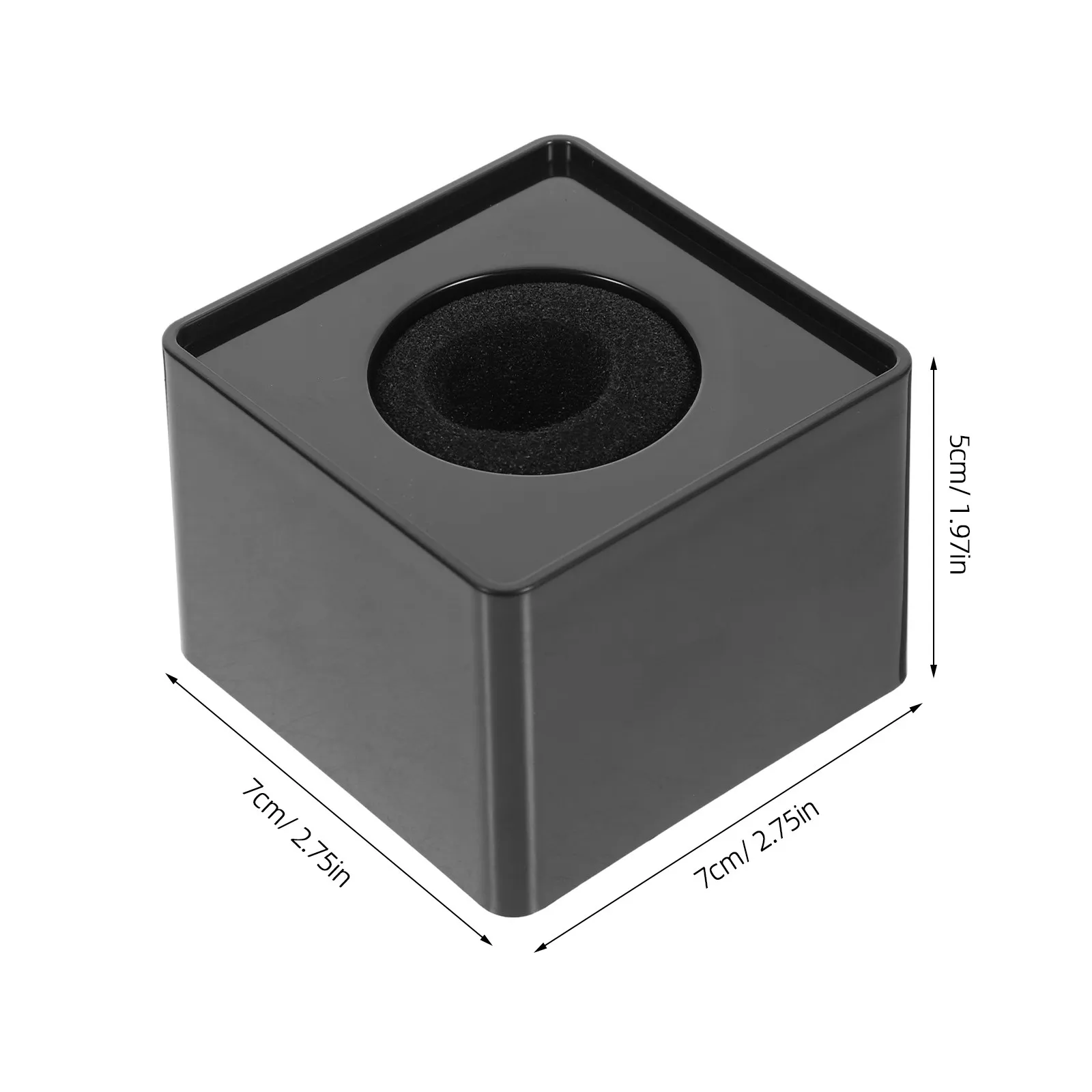 Black ABS Injection Molding Mic Logo Flag Portable Square Cube Microphone Station Logo for Interview Professional Microphone