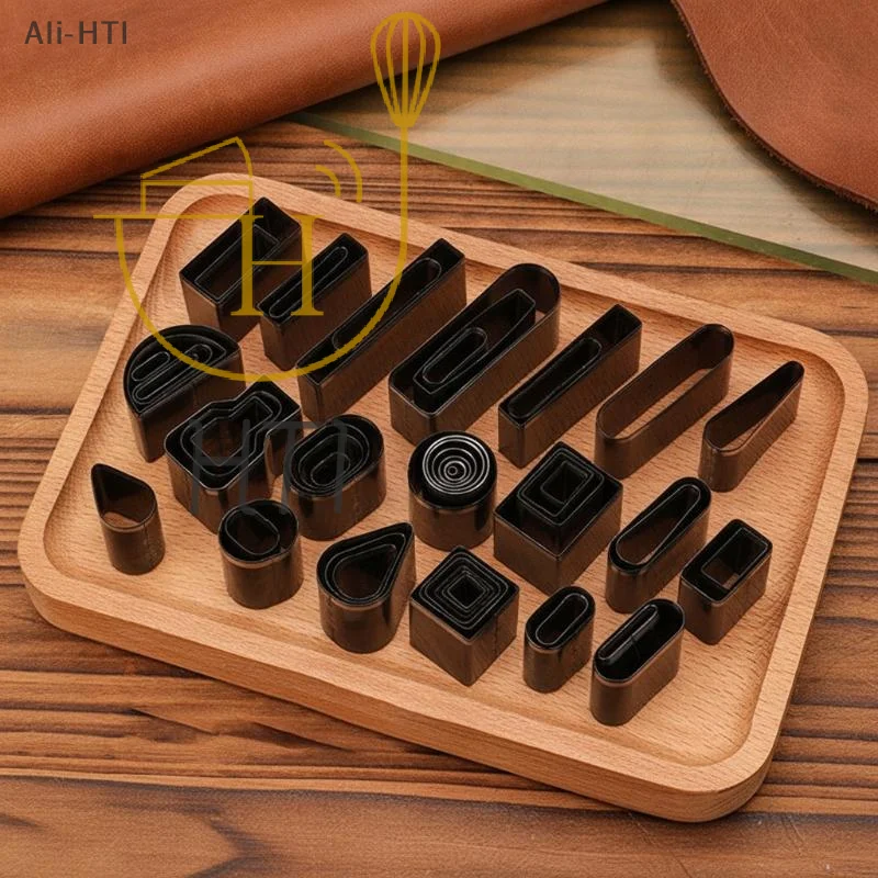 6PCS High Efficiency High Speed Leather Punch Kit Sharp Hole Puncher for Phone Waist Belt Leather Craft Making
