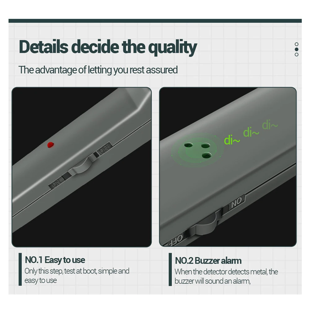 Metal Detector DM3004A Handheld Adjustable Portable Tracker Pinpointer Alarm Sensitive Search Coil Metal Detector