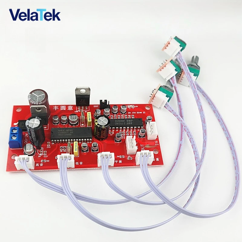 UPC1892 + JRC2150 Power Amplifier Front Audiophile Tone Board, Single Power Supply with BBE Sound Processing