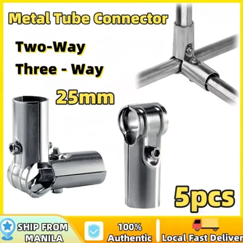 Fixed Clamp Structural Piping Connectors 25mm, Packs of 5 or 10, Metal Material