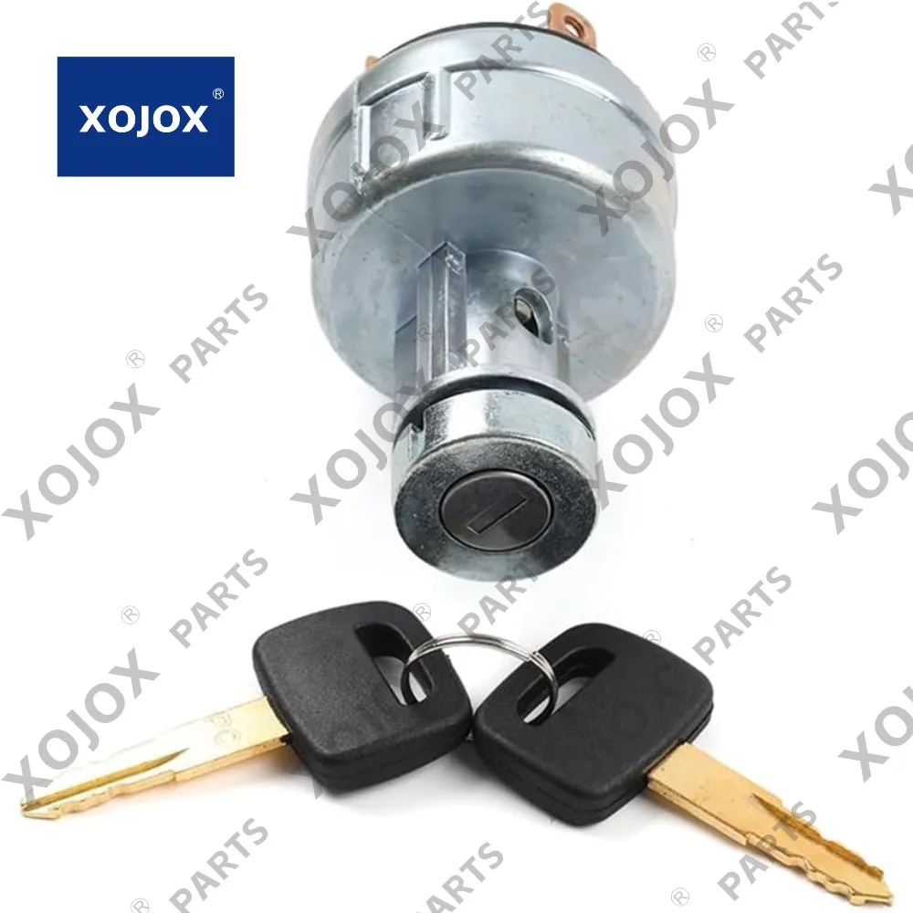 

XOJOX Rbanna1 Выключатель зажигания и стартера с ключом для экскаватора Hitachi EX200-1 EX120 с 6-контактным стальным серебром