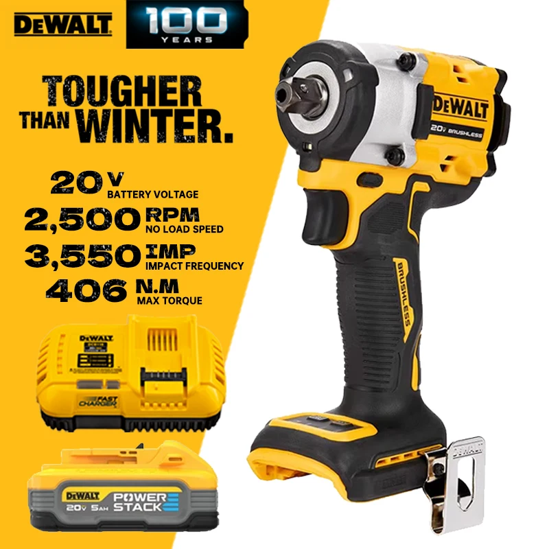 

DEWALT DCF922 Compact Impact Wrench 20V Cordless Brushless Impact Wrench Kit With Lithium Battery Power Tools DCB118 DCB1104