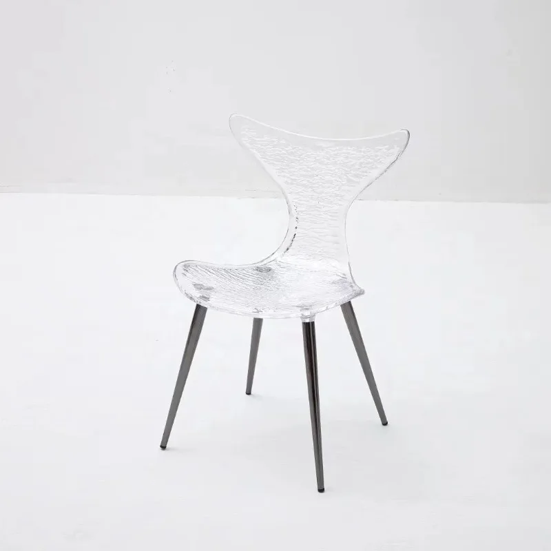 Acrylic fishtail rainbow stool high value creative home restaurant back stool