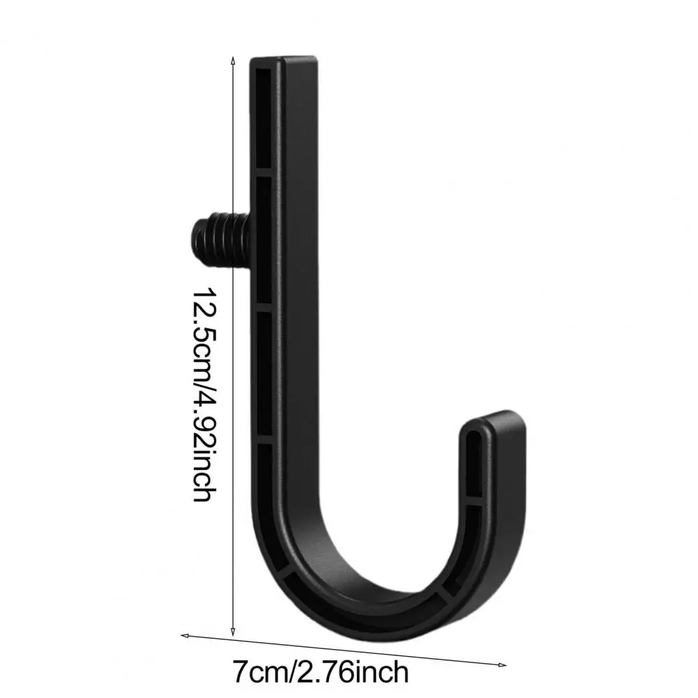 6Pcs Storage Shed Hooks For Suncast/for Craftsman Black Plastic J-shape Tool Hangers Garden Organization Accessories For Garage