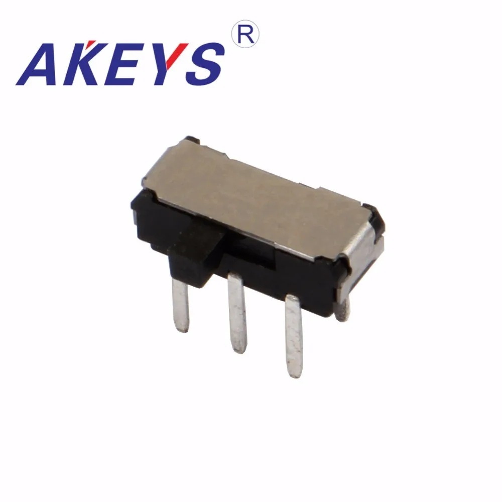 10PCS MSK-22D18 MINI slide switch 2P2T DPDT DIP 6 pin side slide mini toggle switches micro slide switches black