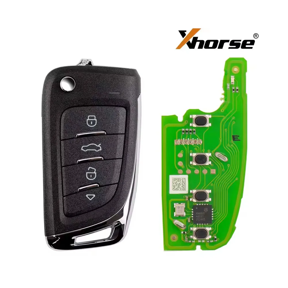 5pcs/lot XHORSE XKM800EN Universal Wire Remote Key 4 Buttons work with VVDI Programmer