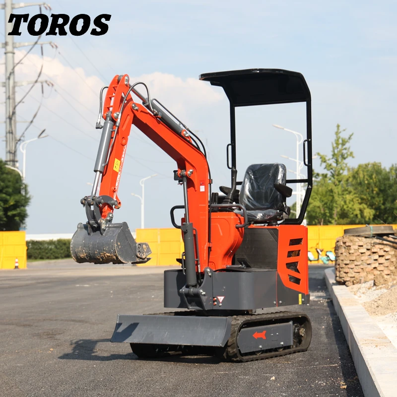 Mini Digger 1.0 Ton Kleine Rupsgraafmachine Kleine Aarde Bewegende Machine Mini Digger Graafmachine