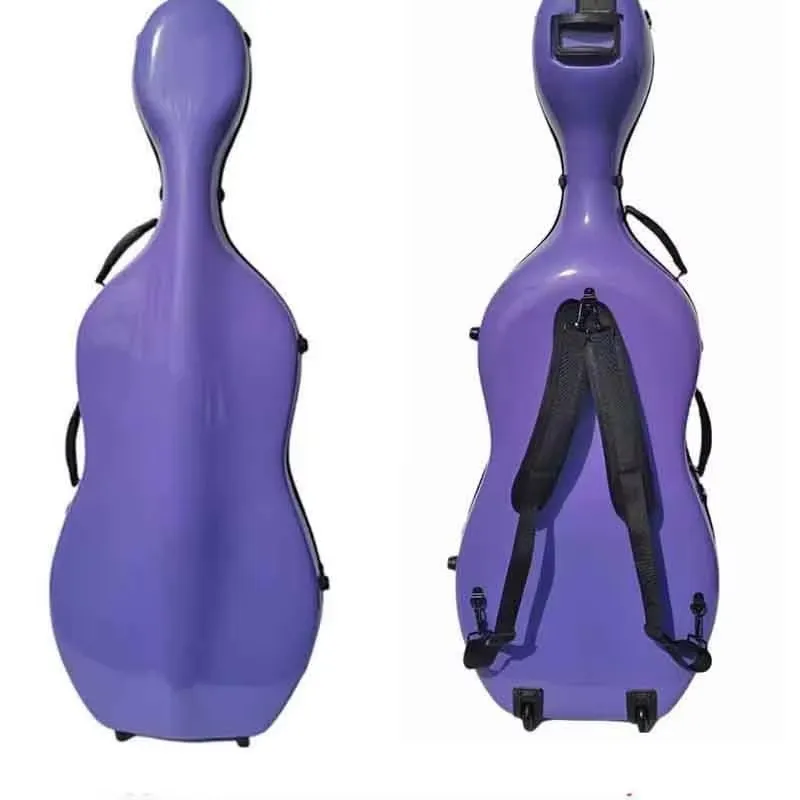 Carbon Fiber Cello Case 4/4 7/8 3/4 1/2 1/4 Carbon Fiber Composite Multi-color Waterproof Cello Box Cello Accessary