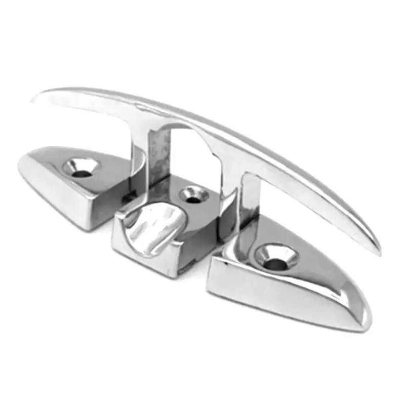 

Precision 4PCS Stainless Steel Cleat Marine Foldable Boat Cleats Folding Deck Mooring Cleat Flush Mount Cleat Boat Yachts