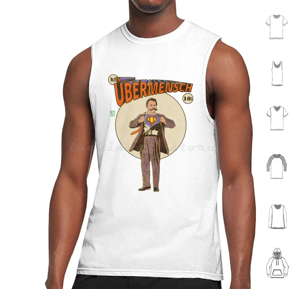 Ubermensch Tank Tops Vest Sleeveless Philosophy Philosopher Funny Quote Science Quotes Geek Humor Knowledge Cool Happy Life