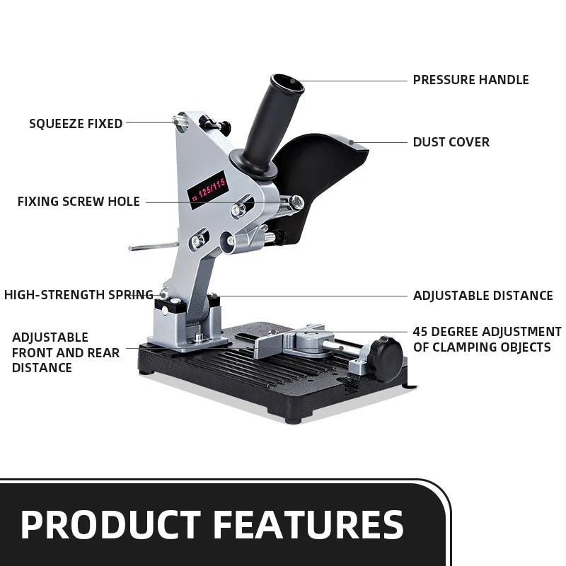 Angle grinder bracket bracket for 100-125 cutting machine angle grinder metal base power tool accessories