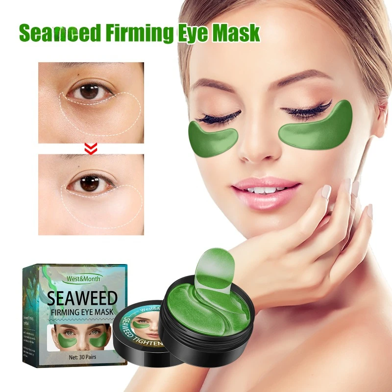 Seaweed eye mask firming lifting fine lines fade dark circles around the eyes Anti Wrinkle hydrating moisturizing eye patches