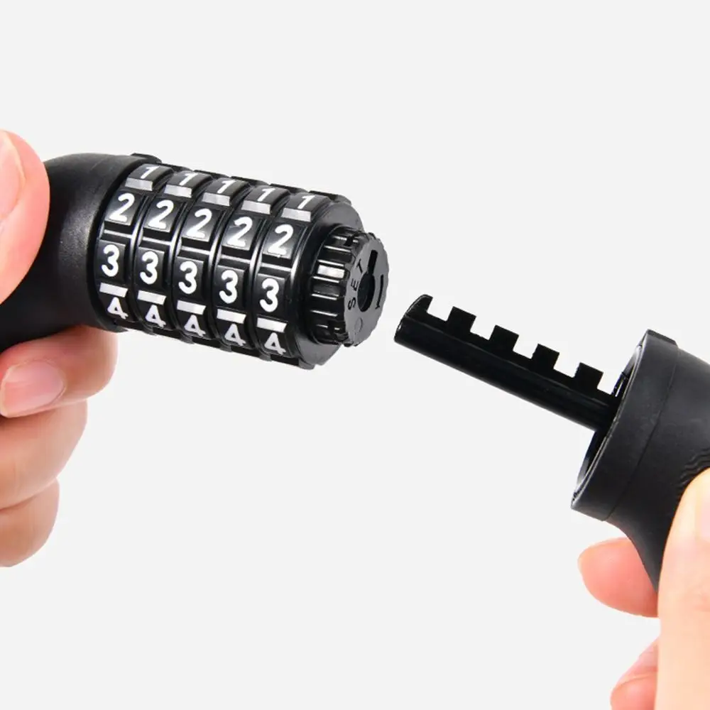 

Комбинированный замок из АБС-пластика, стальная цепь, противоугонный замок, 5-значные велосипедные замки, безопасность мотоцикла