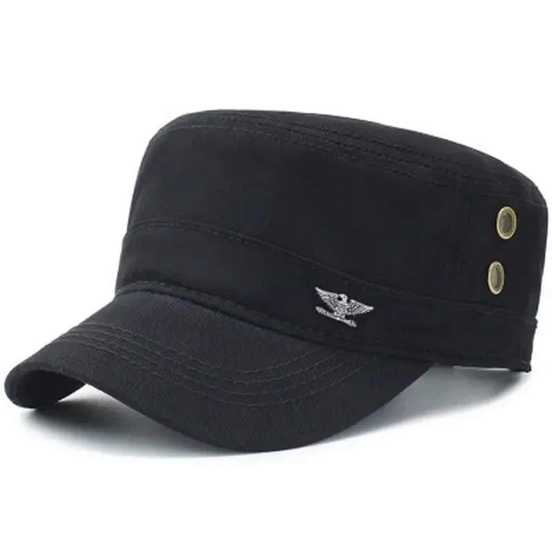 Mens Baseball Cap Military Caps Spring Autumn Tactical Hat Men's Flat Top Cotton Army Cap Sports Leisure Hats