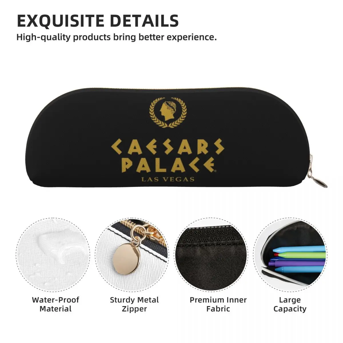 مقلمة قصر سيزارز، حقيبة أقلام رصاص، لوازم مكتبية للتخزين، صندوق تخزين كبير، حقيبة أقلام رصاص للمدرسة الصبي والبنات