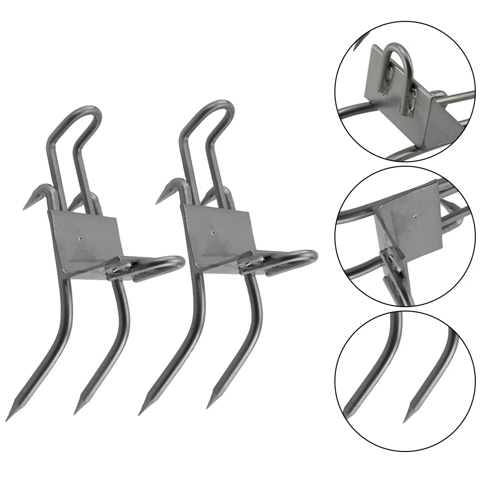 Ferramenta de escalada de árvore de aço carbono, sapatos práticos, garra de gato, tiras anti-pé multifuncionais, espessadas