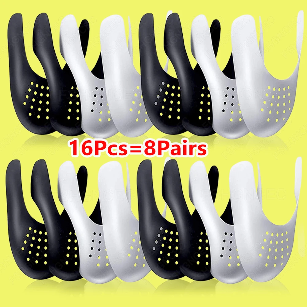 

16Pcs Anti Crease Protectors Anti Wrinkle Toe Cap Support Shoe Stretcher Expander for Sneakers Basketball Shoes Head Protector