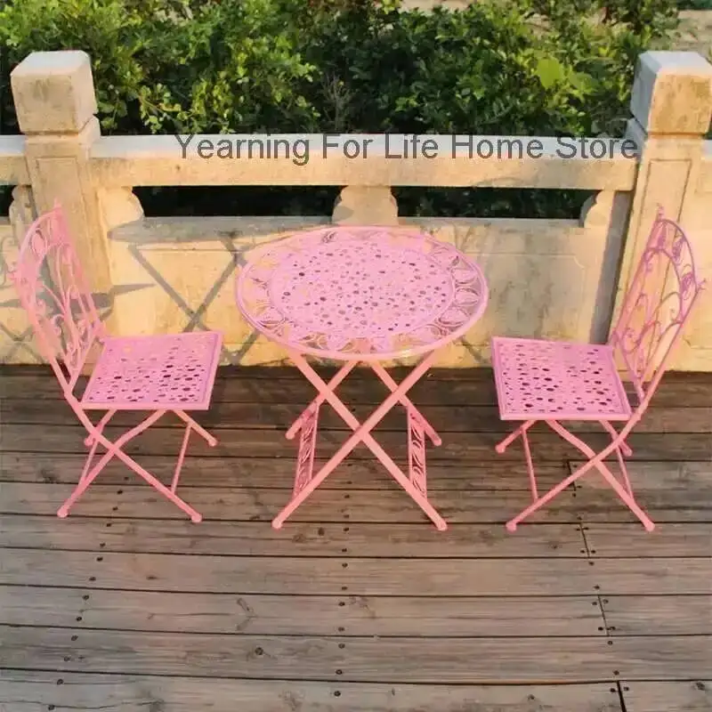 Set da giardino per creatività in metallo per esterni Set da giardino economici di design moderno Rilassante Alfresco Tuinmeubelsets Mobili da giardino per esterni