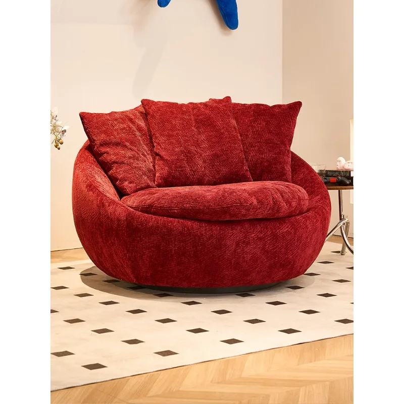 Little raccoon single sofa, living room home sofa, designer rotatable single leisure chair