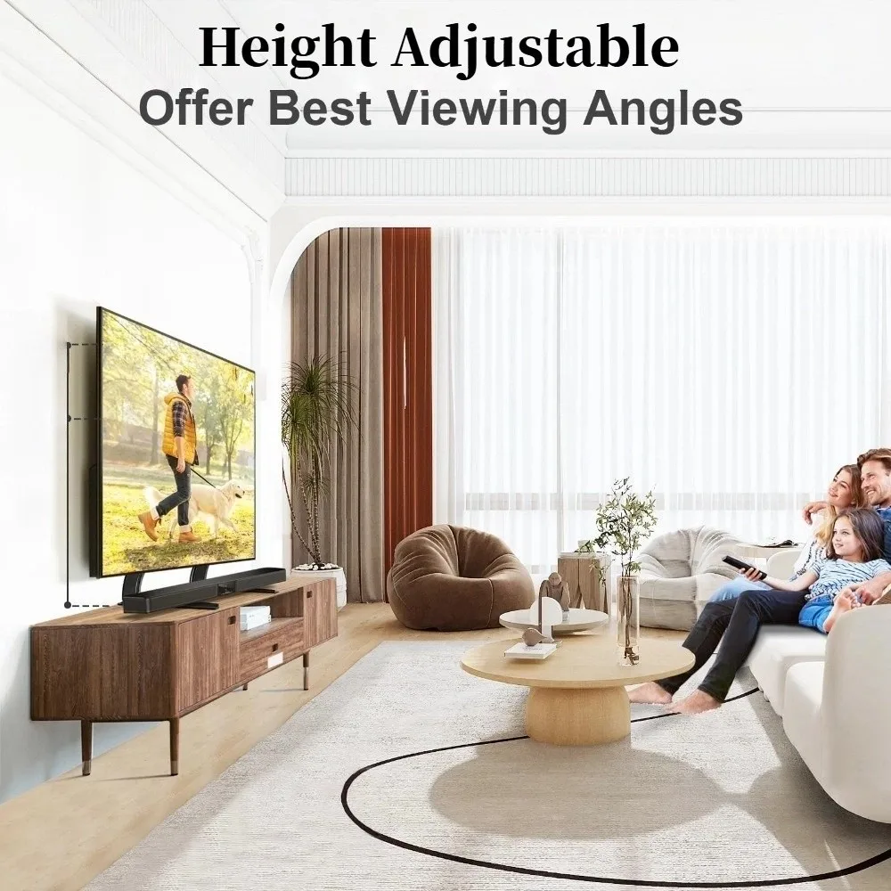 

Universal Tv Stand Adjustable 26-32/39-75 Inch LED LCD Monitor Bracket Vertical Alloy Leg Base Bracket TV Height Increase