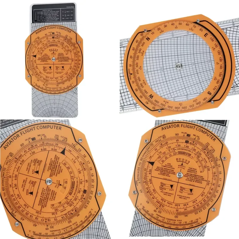 GRP-5 Aviation Supplies Strip Aviation Flight Rule Microcomputer Plastic Calculator Rule