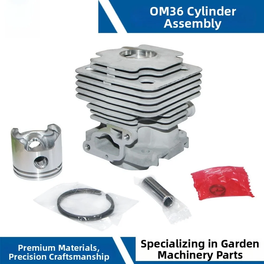 OM36 Cylinder Assembly 42MM for Brush Tool Engine Repair Kit Matching OLE 746 For PISTON Ring Set for Forestry Power Tools