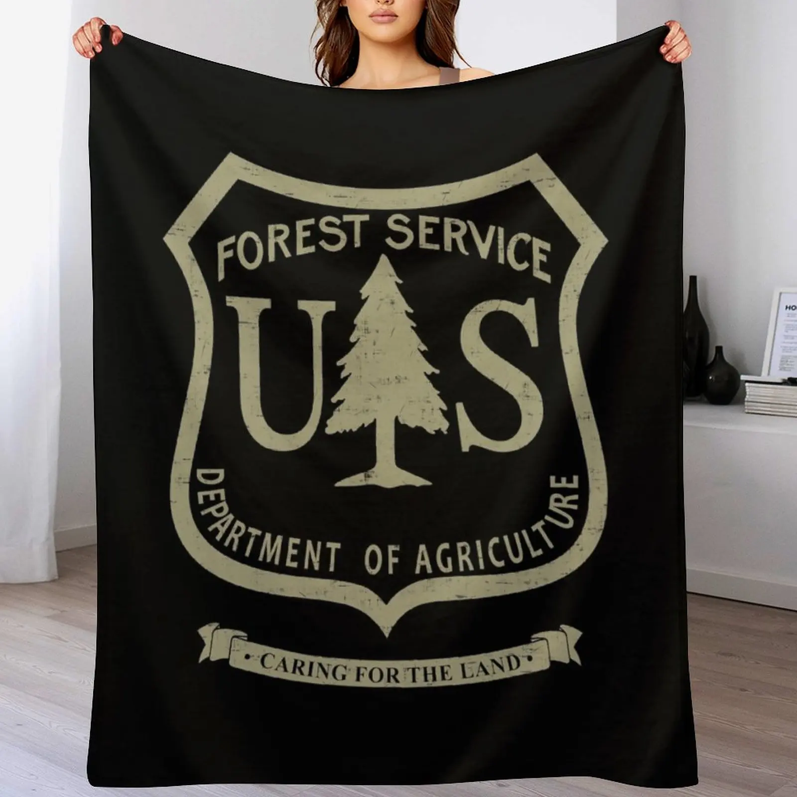 

US Forest Service Throw Blanket Retros Blankets For Sofas Blankets