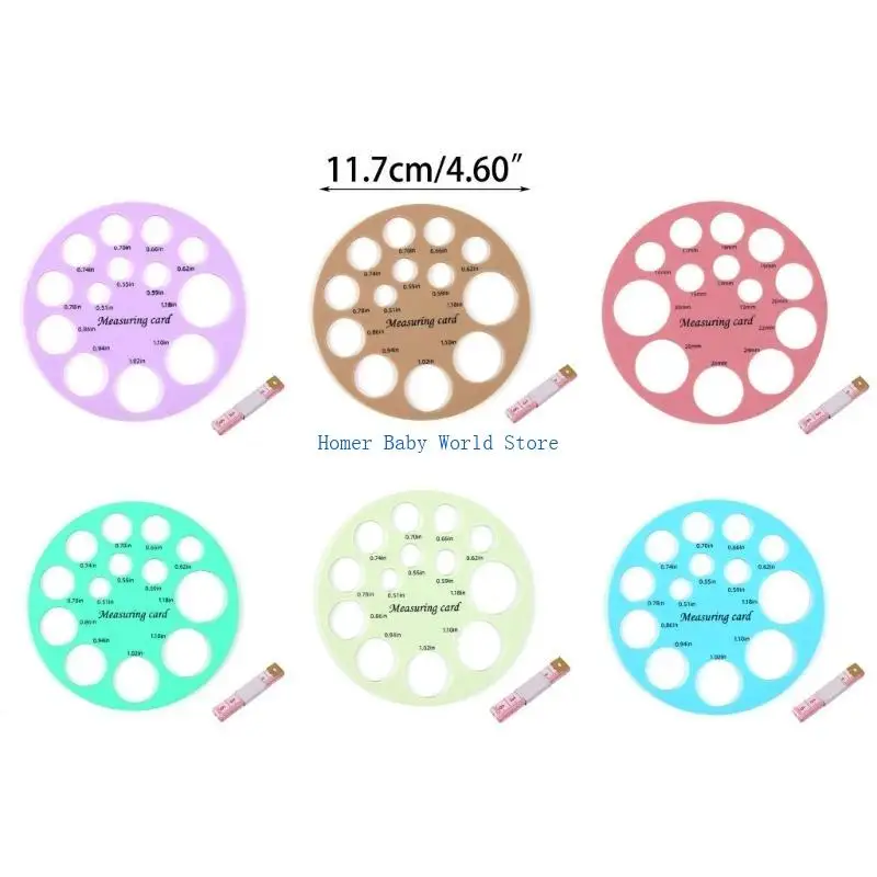 B2qd ferramenta medição flange bomba tira-leite, régua protetora mamilo, régua dimensionamento silicone com