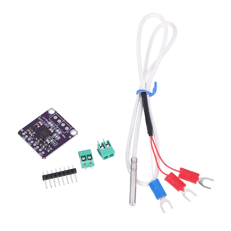 △ MAX31865 Resistance Temperature Detector Module RTD Sensor With PT100-PT1000 Thermocouple Electronic DIY Board For