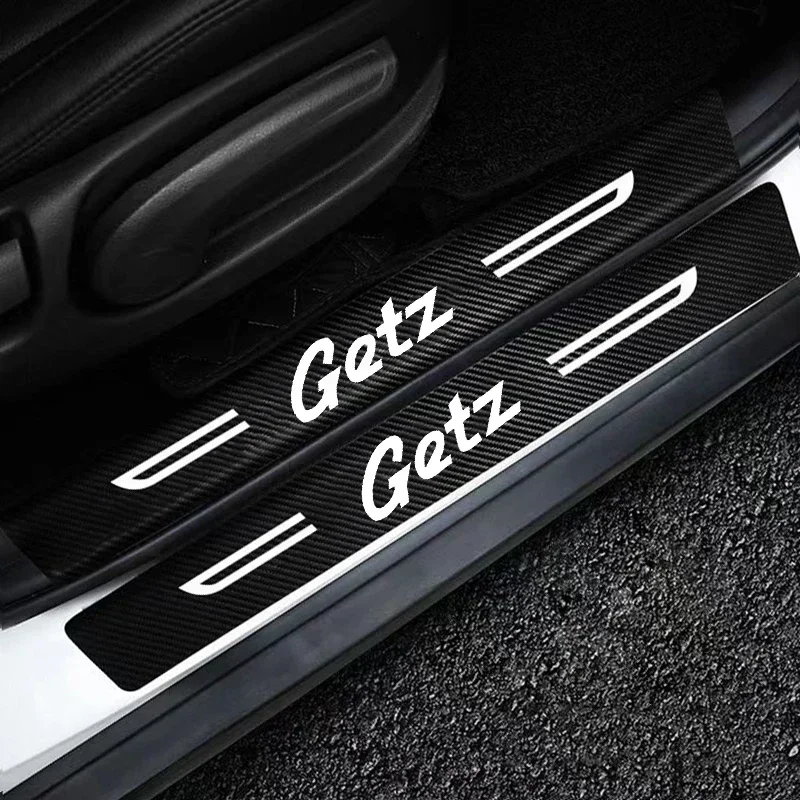 Auto Door Threshold Waterproof Strip Scuff Scratch Interior for Hyundai GETZ Sill Trim Stickers Decals Tape Waterproof Film