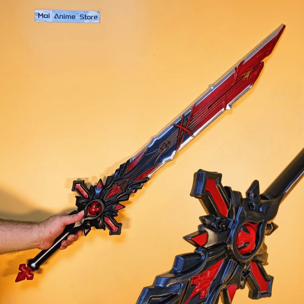 39인치 원신 카타나 오리지널 ABS 검 실제 크기 일본 카타나 애니메이션 코스프레 소품 닌자 칼 무딘 장난감 선물