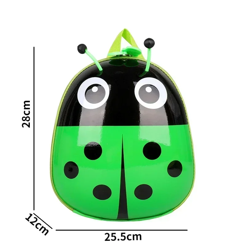 2025 New Eggshell Children's Bag Foreign Style Ladybug Pattern Kindergarten Boys and Girls Students Class Backpack Schoolbag