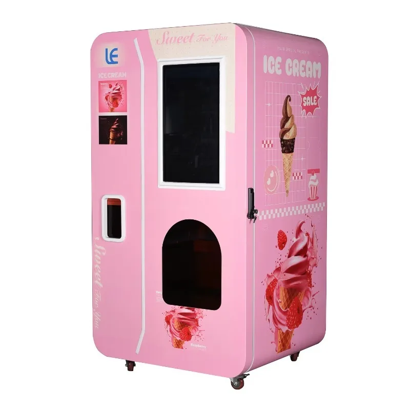 All‑weather Intelligent Ice Cream Vending Machine Adapt Hot Cold Humid Environment Unmanned Automatic Dessert Selling Equipment