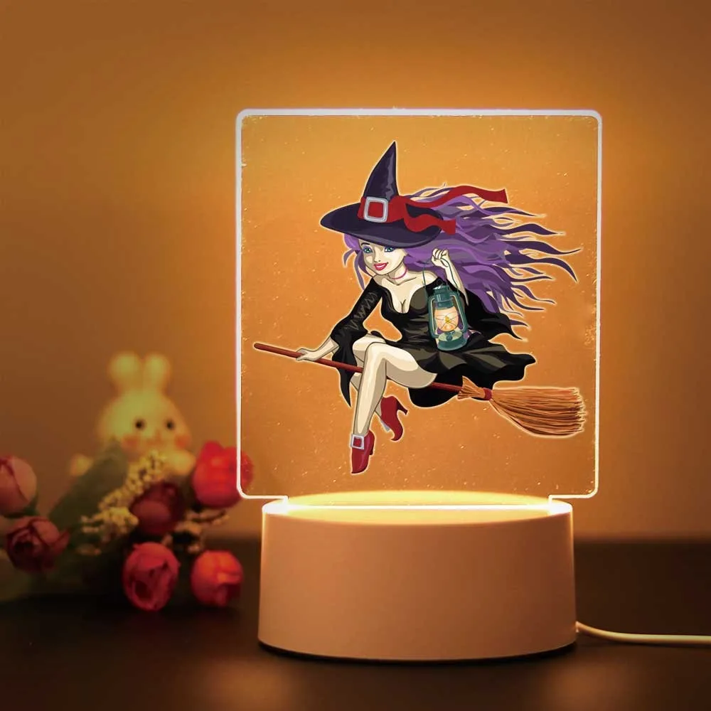 USB Lâmpada de mesa atmosfera para decoração do quarto, linda garota mágica, manga avatar, presente quente, novo, 1 pc