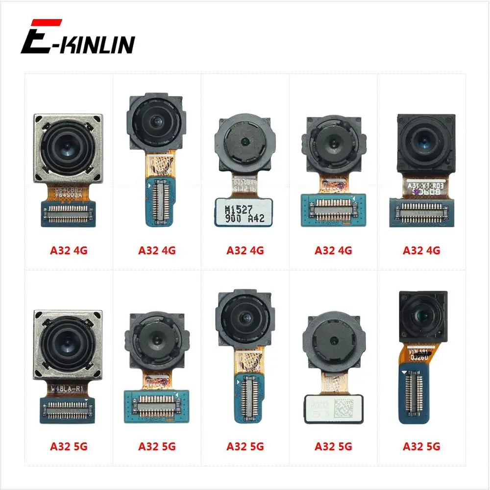 Selfie Front Facing Camera For Samsung Galaxy A32 4G 5G A325 A326 Ultrawide Macro Depth Telephoto Main Camera Flex Cable