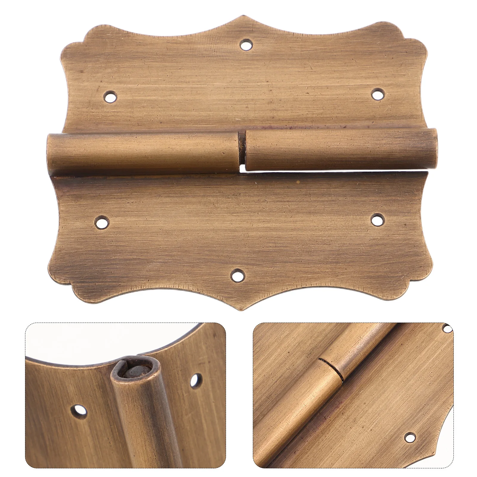 

1pcs Copper Door Hinge Solid Heavy Duty Vintage Style Decorative Window Hinges For Interior Exterior Doors Furniture Hardware