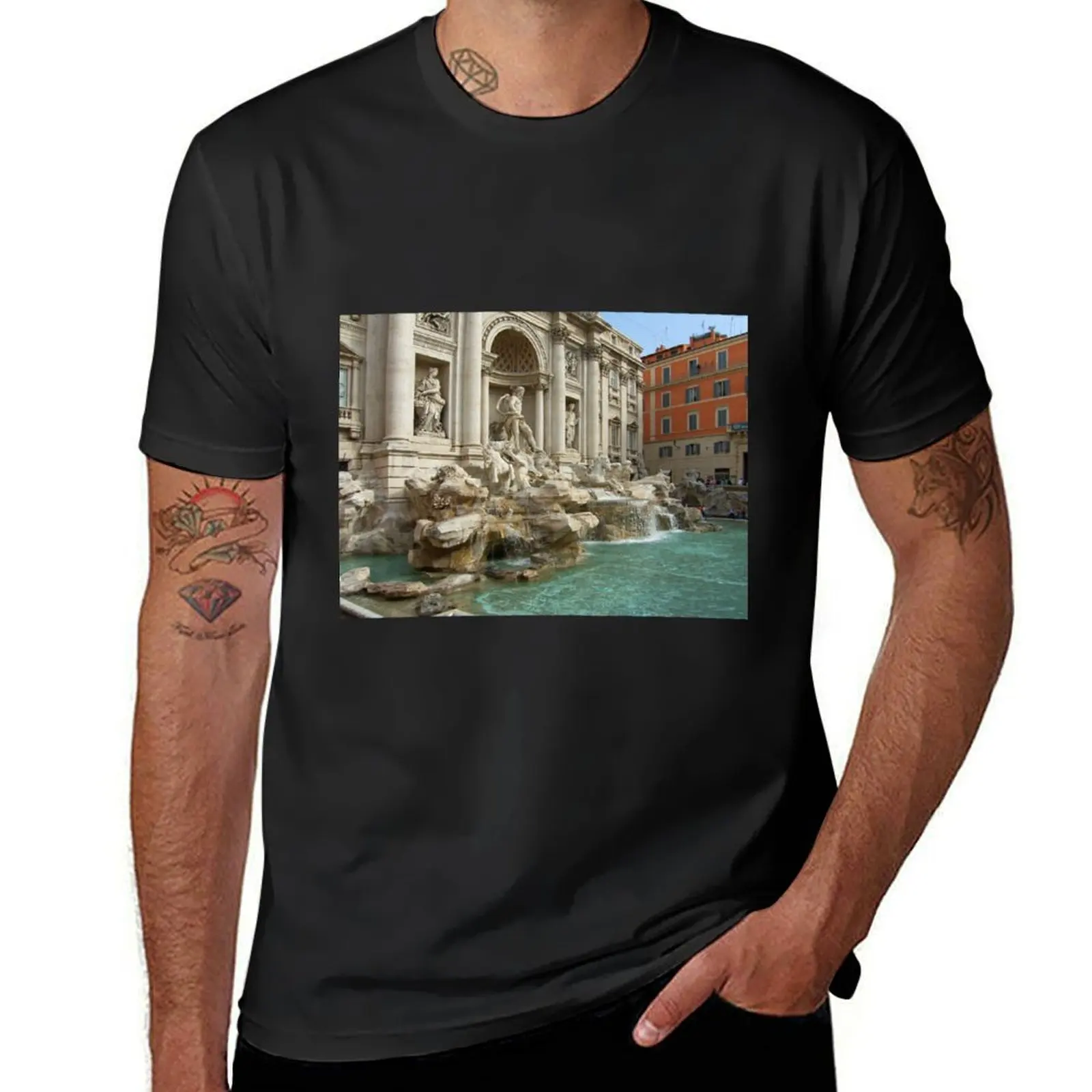 Trevi Fountain, Rome T-Shirt boys whites plus sizes t shirt men