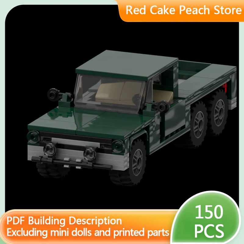 

City Car Model MOC Building Bricks Six-Wheel Drive Off-Road Vehicle Modular Technology Children Holiday Gifts Assemble Toys Suit