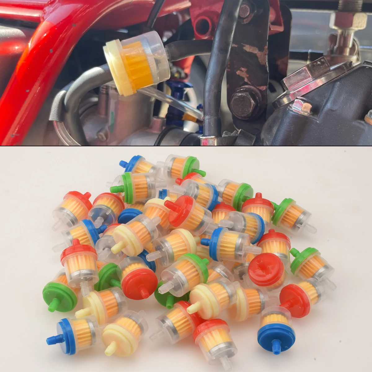 

For Universal Motorcycle 5pcs 10pcs Fuel Cleaner Fuel filter Oil Filters For Motorcycle Moped Scooter Fuel Filter Dirt Bike ATV