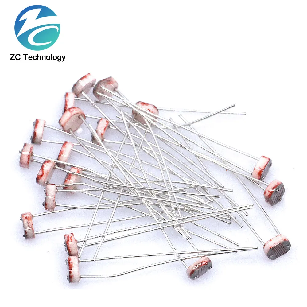 20pcs 5506 5516 5528 5537 5539 Light Dependent Resistor LDR 5MM Photoresistor wholesale retail Photoconductive resistance