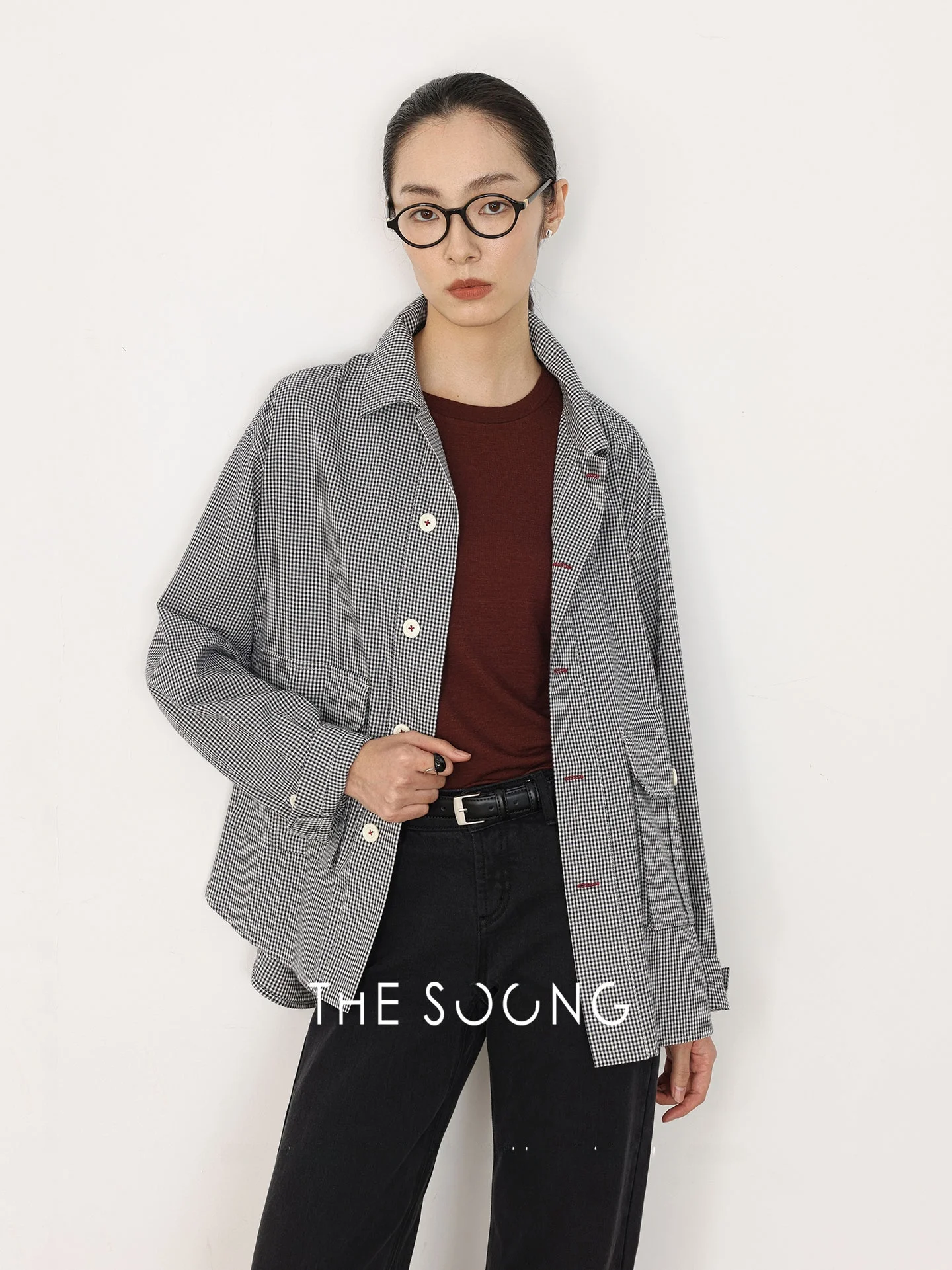 

Весенняя новинка: Женская повседневная куртка-рубашка THESOONG из хлопка и полиэстера, тонкая, с длинными рукавами, короткая верхняя одежда