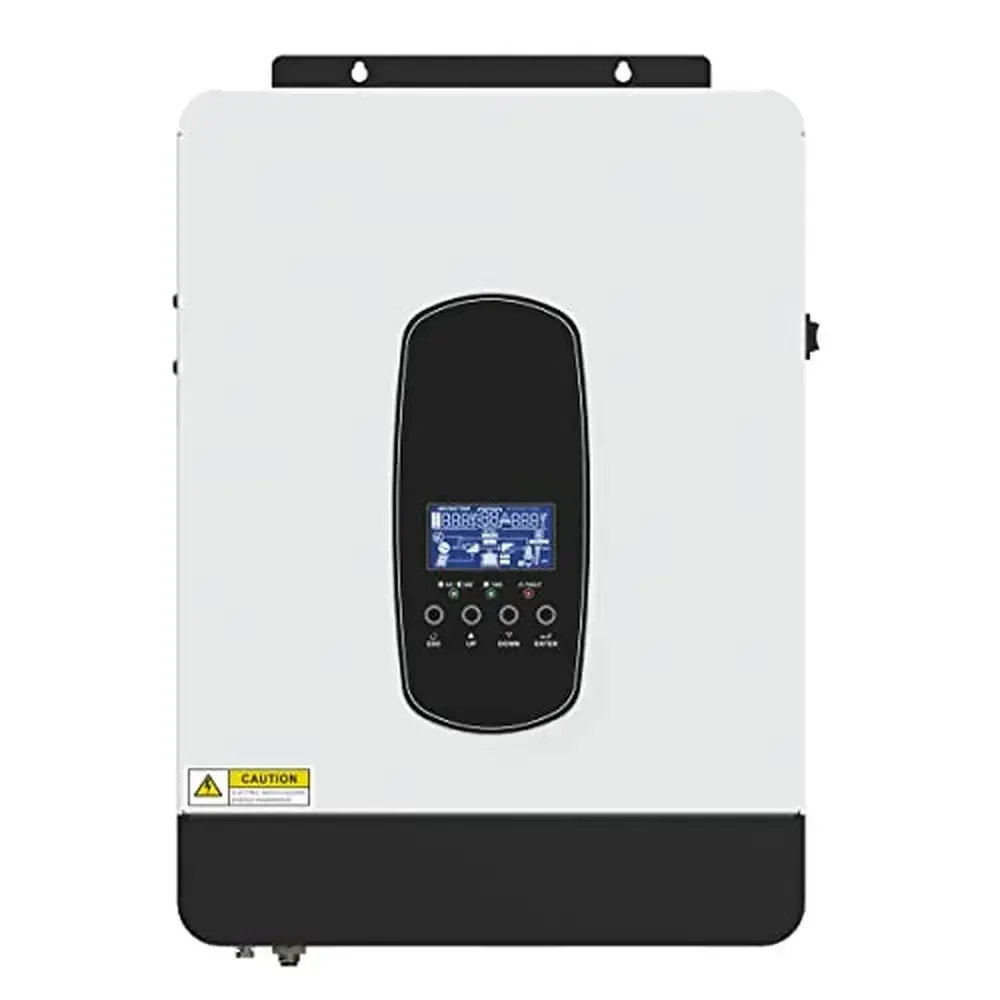 3200W Off-Grid Solar Hybrid Inverter with 80A MPPT Charger RV Boat Home Emergency Pure Sine Wave 24V DC to 230V AC PV System LCD