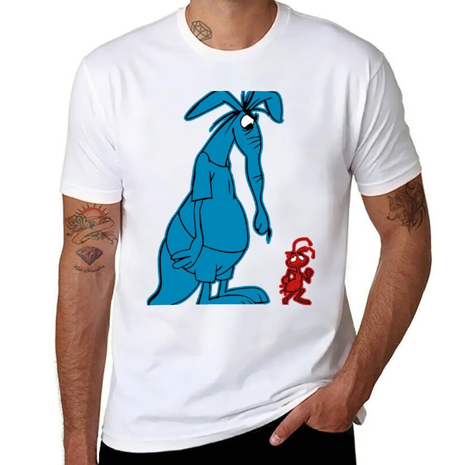 

Ant and Aardvark T-Shirt t shirts for man pack cotton anime t shirts for man T-Shirt