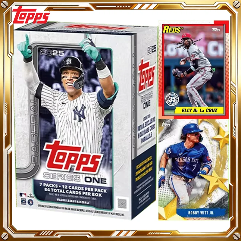 

Набор загадочных карт Topps Baseball Series 1 2025 года: Оригинальные коллекционные карточки, игрушки, подарки на праздники и дни рождения для мальчиков и девочек