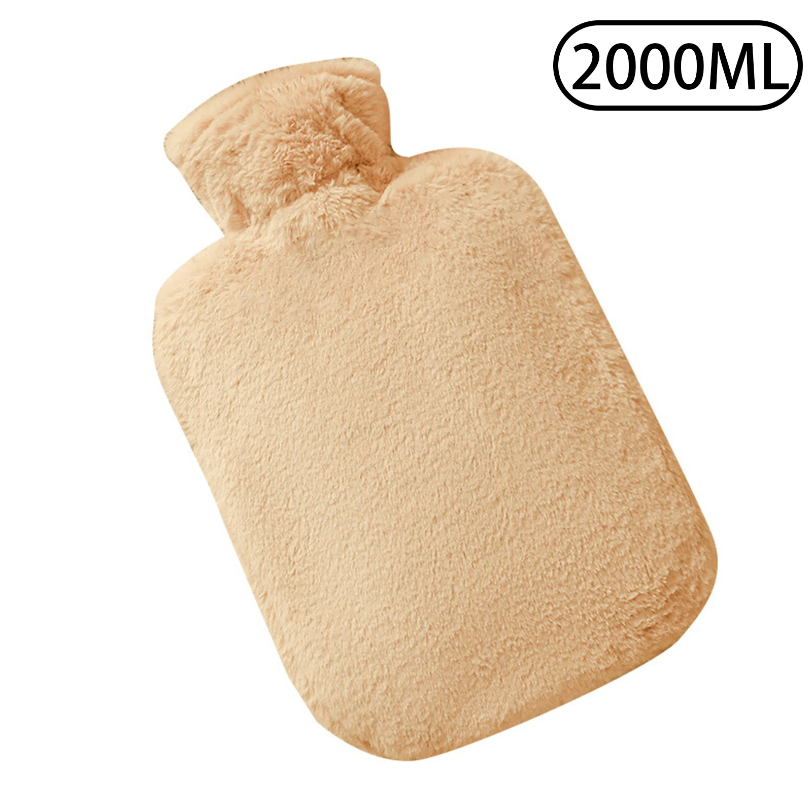 1Pc Winter Large Hot Water Bag Filling Hand Warmer Thicken Fuzzy Portable Detachable Parts for Adult Kids Alleviate Muscle Aches